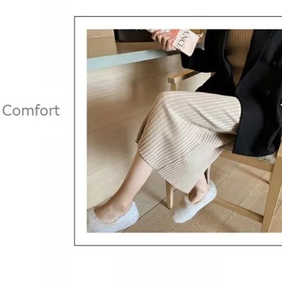 Daily Use Maxi - Knitted Ribbed Sleeveless Maxi Dress - Soft Apricot color - Picture 7 of 13